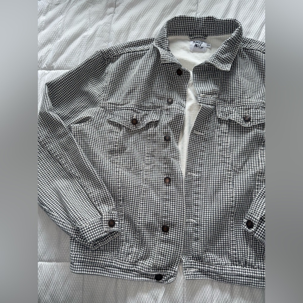 Princess Polly Houndstooth Jacket🤍🖤